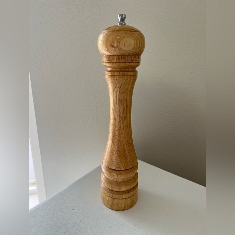 12" Tall Mr. Dudley Wooden Pepper Mill Grinder
